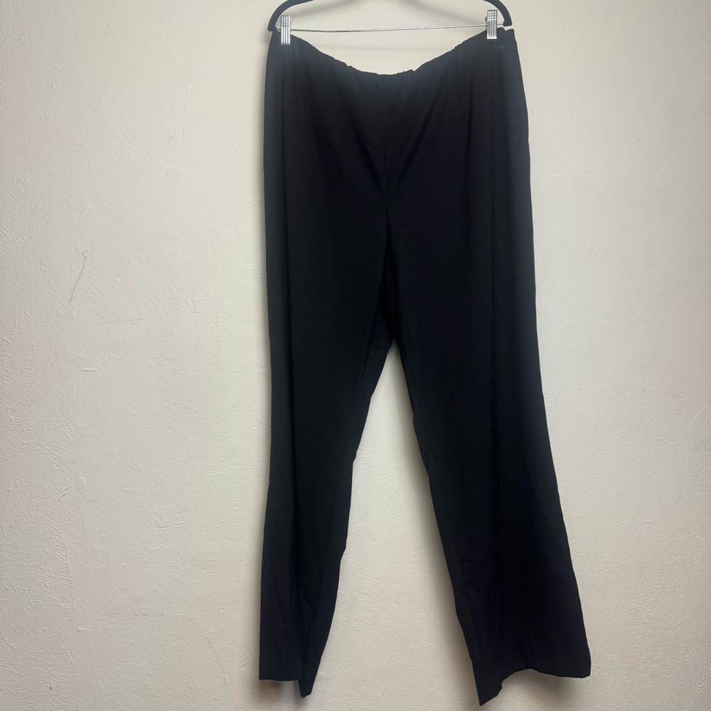 Talbots Woman’s Black High Rise Wide‎ Leg Trouser